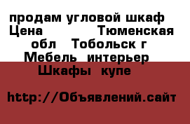 продам угловой шкаф › Цена ­ 5 000 - Тюменская обл., Тобольск г. Мебель, интерьер » Шкафы, купе   